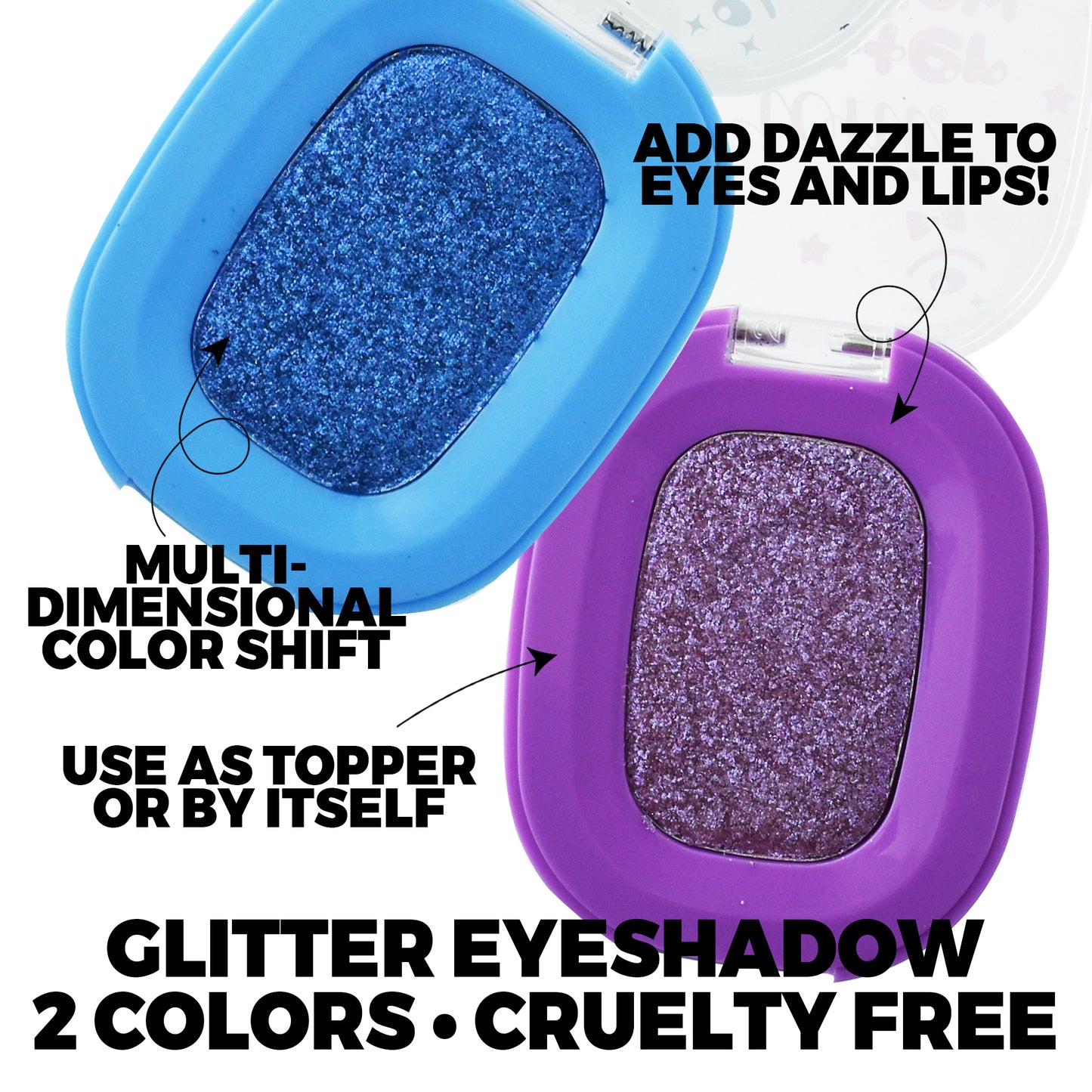BEAUTY FAIR: 2-piece Glitter Eyeshadow Set