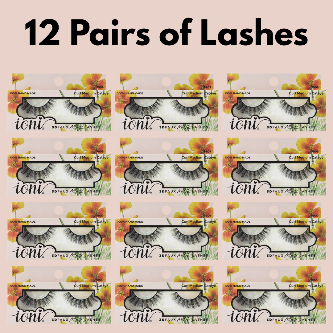 Curl Medium Cateye (12 Pairs)