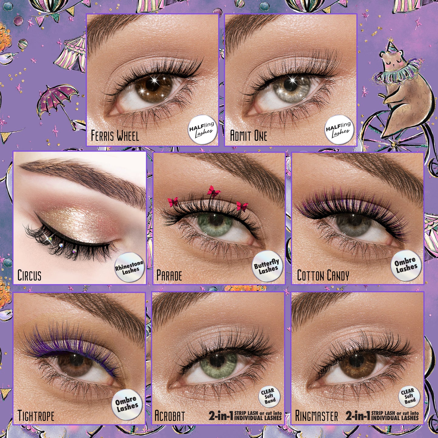 LASH FAIR COLLECTION: 16-pair Lashes (16 Styles)