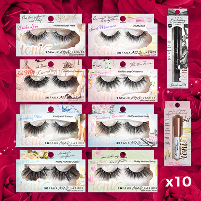 Love Story Full Bar: 100-piece Collection + Lash Bar Display