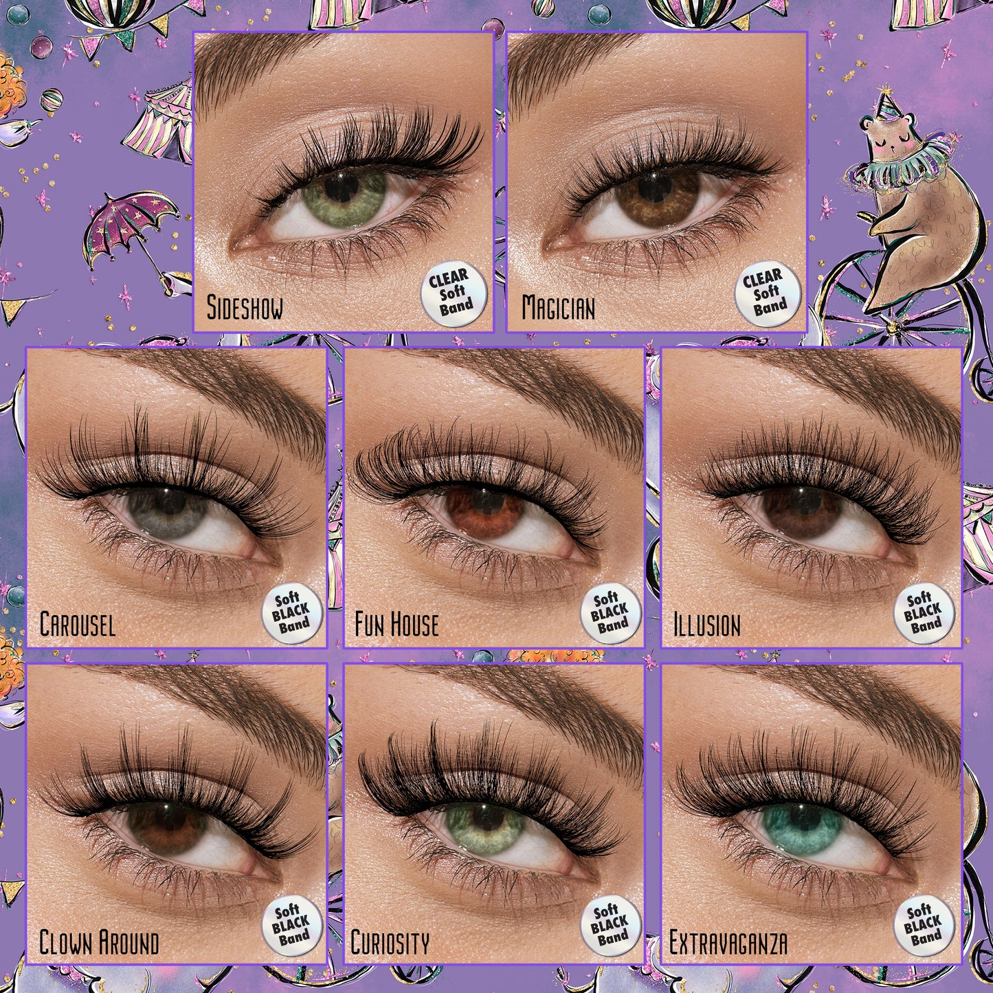 LASH FAIR COLLECTION: 16-pair Lashes (16 Styles)