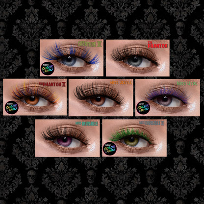 Classic Horror Queens Full Bar: 96-pair Lashes (16 styles) + Lash Bar Display