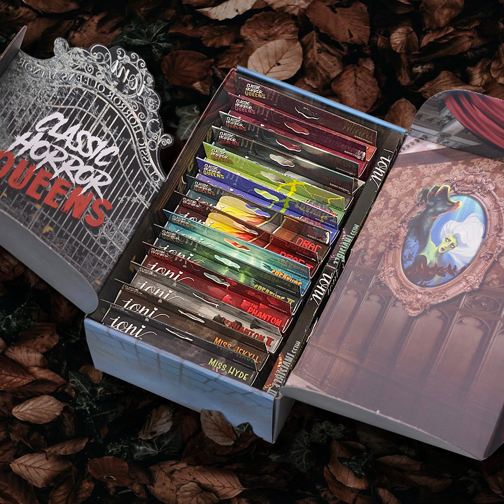 Classic Horror Queens Bundle: 16-pair Lashes (16 Styles) + Limited Edition Manor Box