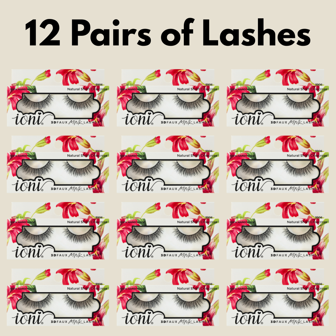 Natural Short Crisscross (12 Pairs)