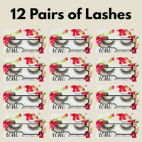 Natural Short Crissross (12 Pairs)