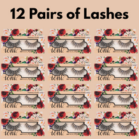 Feathery Cluster Long (12 Pairs)